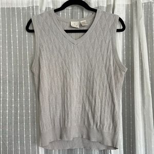 Grey Lightweight Knit Vest